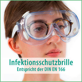 Janmed: Infektionsschutzbrille, entspricht der DIN EN 166