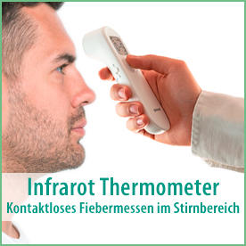 Janmed: Infrarot Thermometer, kontaktloses Fiebermessen im Stirnbereich