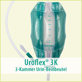 Uroflex® 3K: 3-Kammer Urin-Beinbeutel