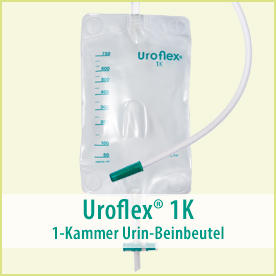 Uroflex® 1K: 3-Kammer Urin-Beinbeutel